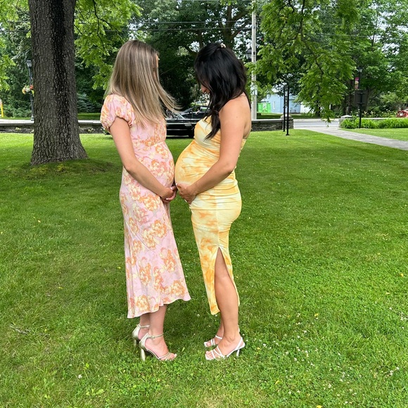 ASTR the Label Caprice Midi Dress in Pink Papaya Floral - Picture 6 of 6